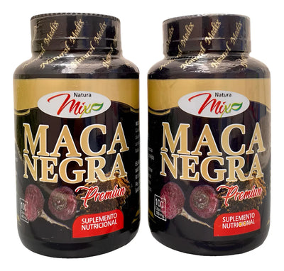 Maca Negra Peruana X2 + Regalo Natural Medix Premium Sin Sabor
