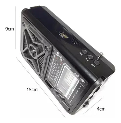 Radio Parlante Recargable Am/fm Bluetooth Panel Solar Fx-063