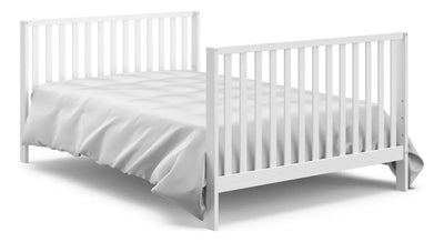 Storkcraft Orchard - Cuna Convertible 5 En 1 Blanco Con Ma. Color Negro