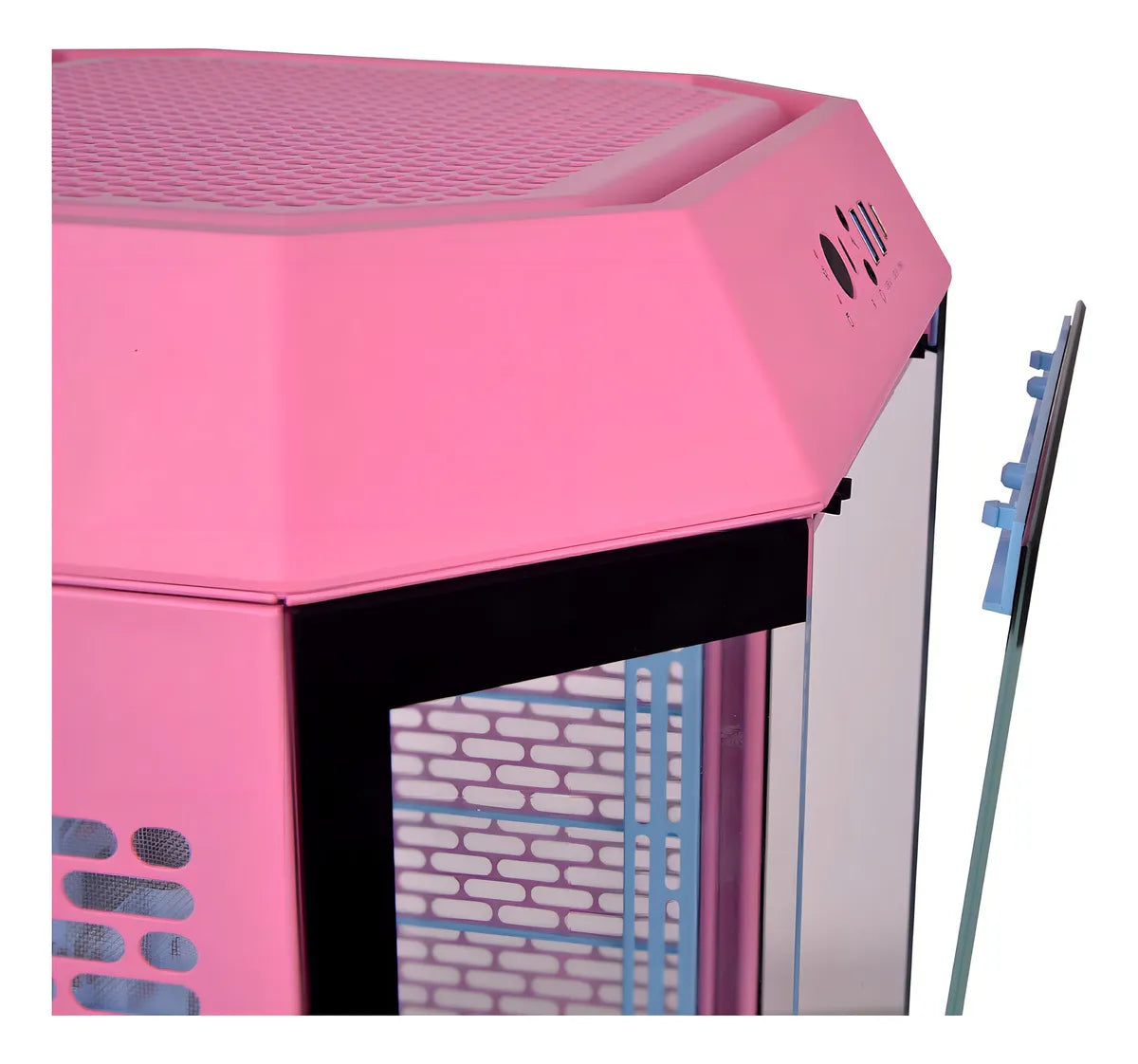 Gabinete para computadora de escritorio Thermaltake CA-1Y4-00SAWN-00 bubble pink