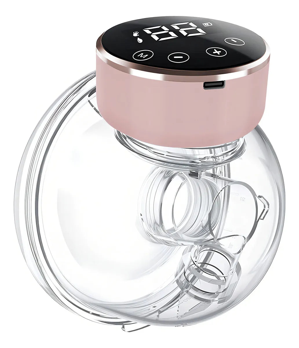 Extractor de Leche Eléctrico Manos Libres con Temporizador Marca Le Forge Color Rosa