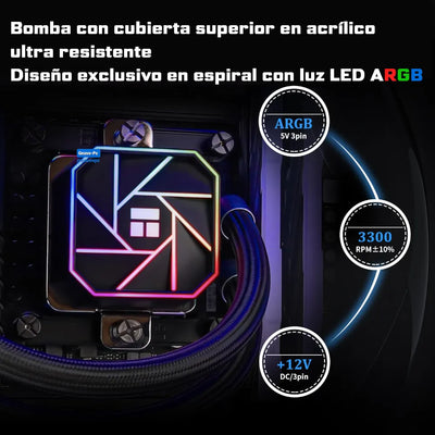 Refrigeracion Liquida Ta 240 Mm Argb Lga 1700 Am5 Am4 1200
