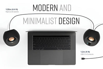 Altavoces Creative Minimalista, Pebble V3 2.0, Bluetooth 5.0