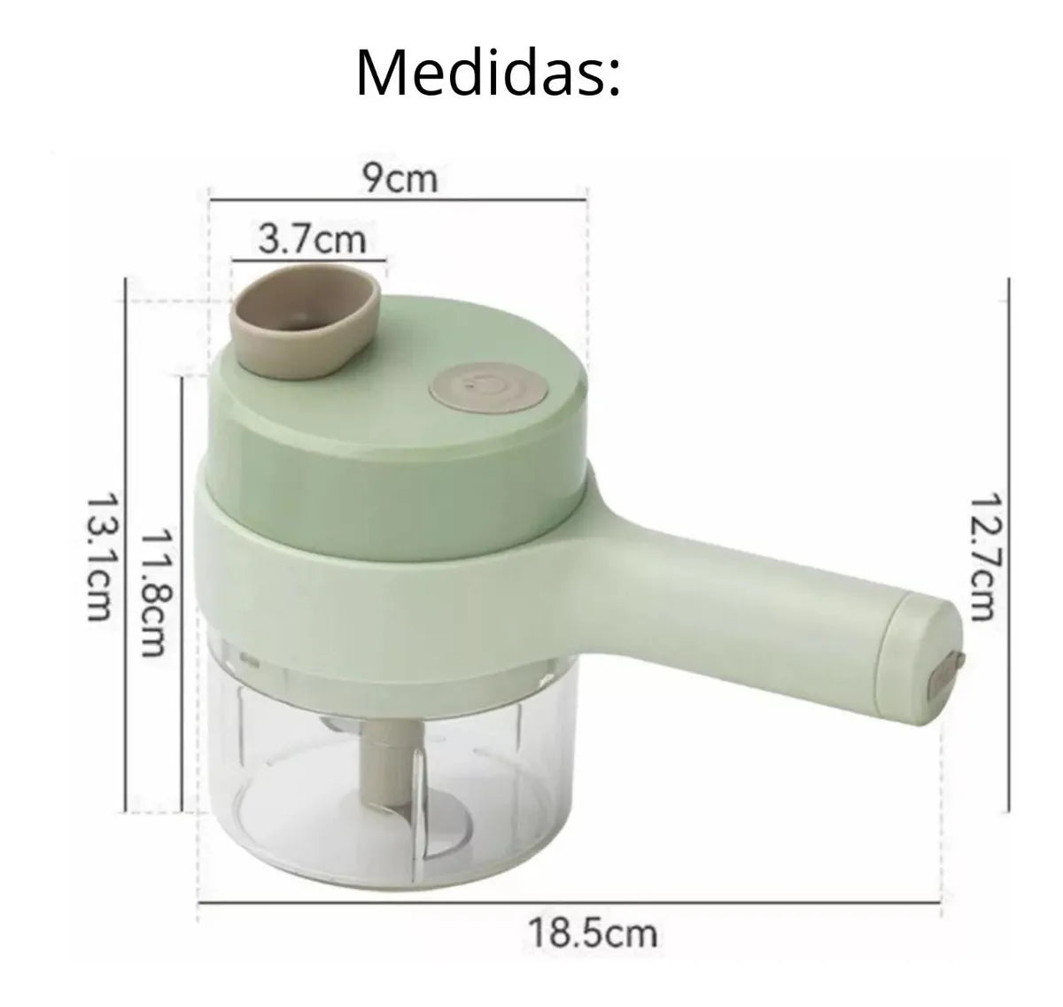 Cortadora Eléctrica Multifuncional De Verduras 4 En 1
