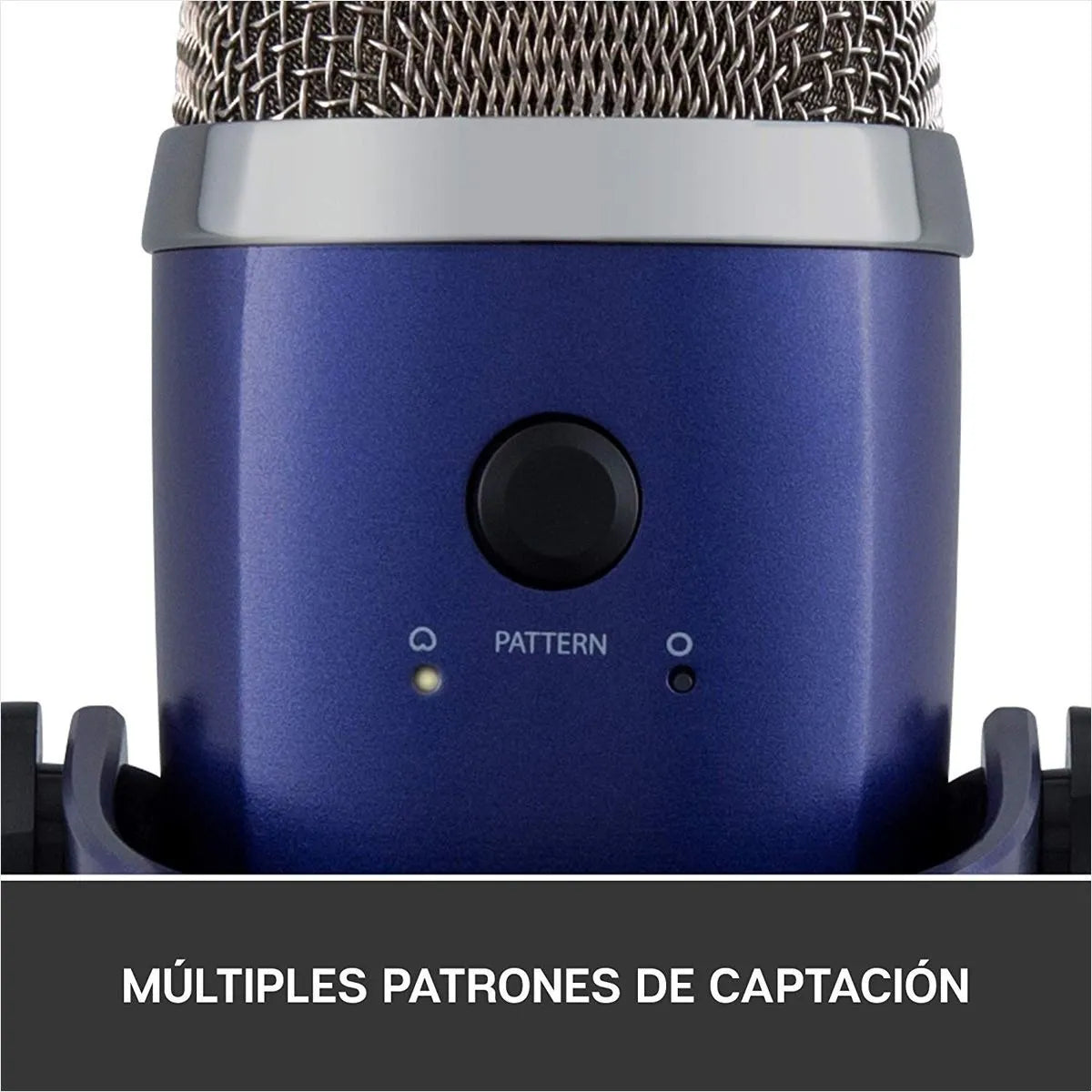 Micrófono Blue Yeti Nano Condensador Omnidireccional color shadow greyS