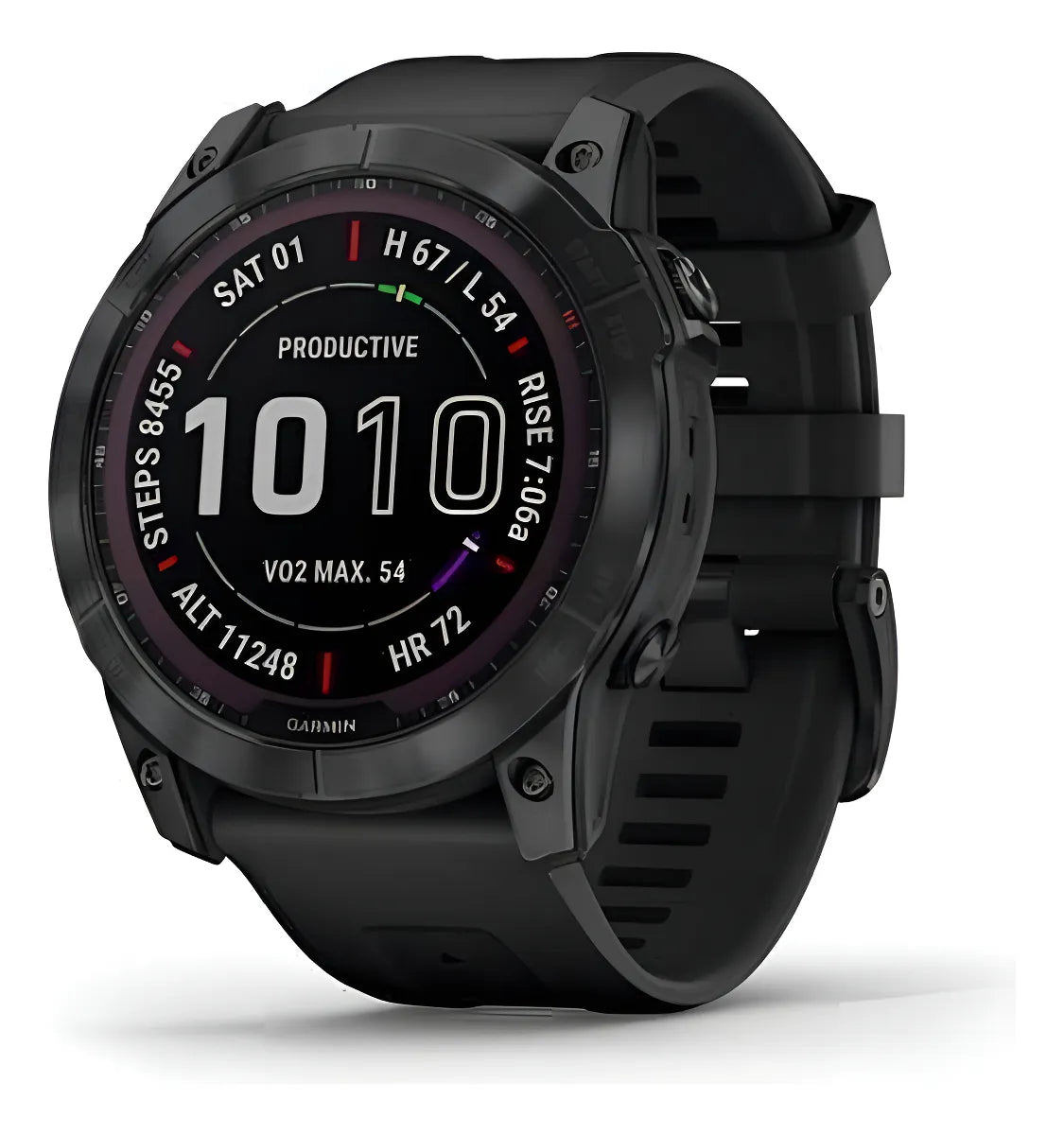 Reloj Gps Garmin Fenix 7x Zafiro Solar Titanio Dlc (51mm) Color - Tamaño Negro - 51mm Color Del Bisel Negro Color De La Caja Negro