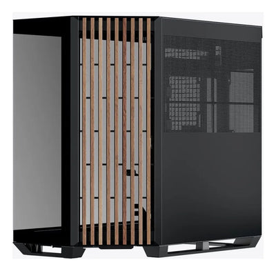 Gabinete Gamer Apnx V1 Negro Wood Maxima Calidad Alta Gama