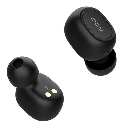 Audífonos In Ear Inalámbricos QCY T1C Auriculares Bluetooth 5.1 con Manos Libres 20 Horas Sonido Personalizado via App Diseño Ultraportátil Color Negro