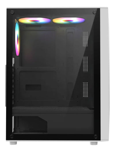 Gabinete Gamer Iceberg Flow D Blanca Argb 4 Ventiladores Blanco