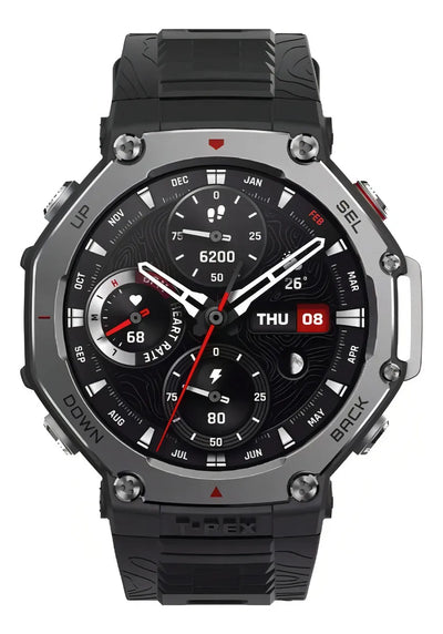 Reloj Amazfit T-rex 3 Onyx con caja de ónix de 48,5 mm y pulsera de ónix