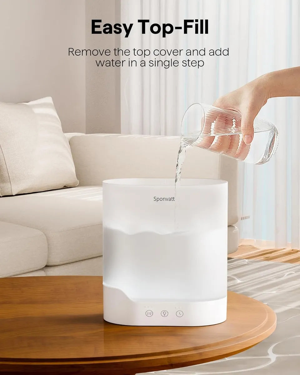 Humidificador Para Bebes Dormitorio Y Hogar De Niebla Fría Blanco