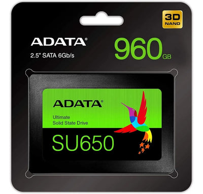 Disco sólido interno Adata Ultimate SU650 ASU650SS-960GT-R 960GB negro