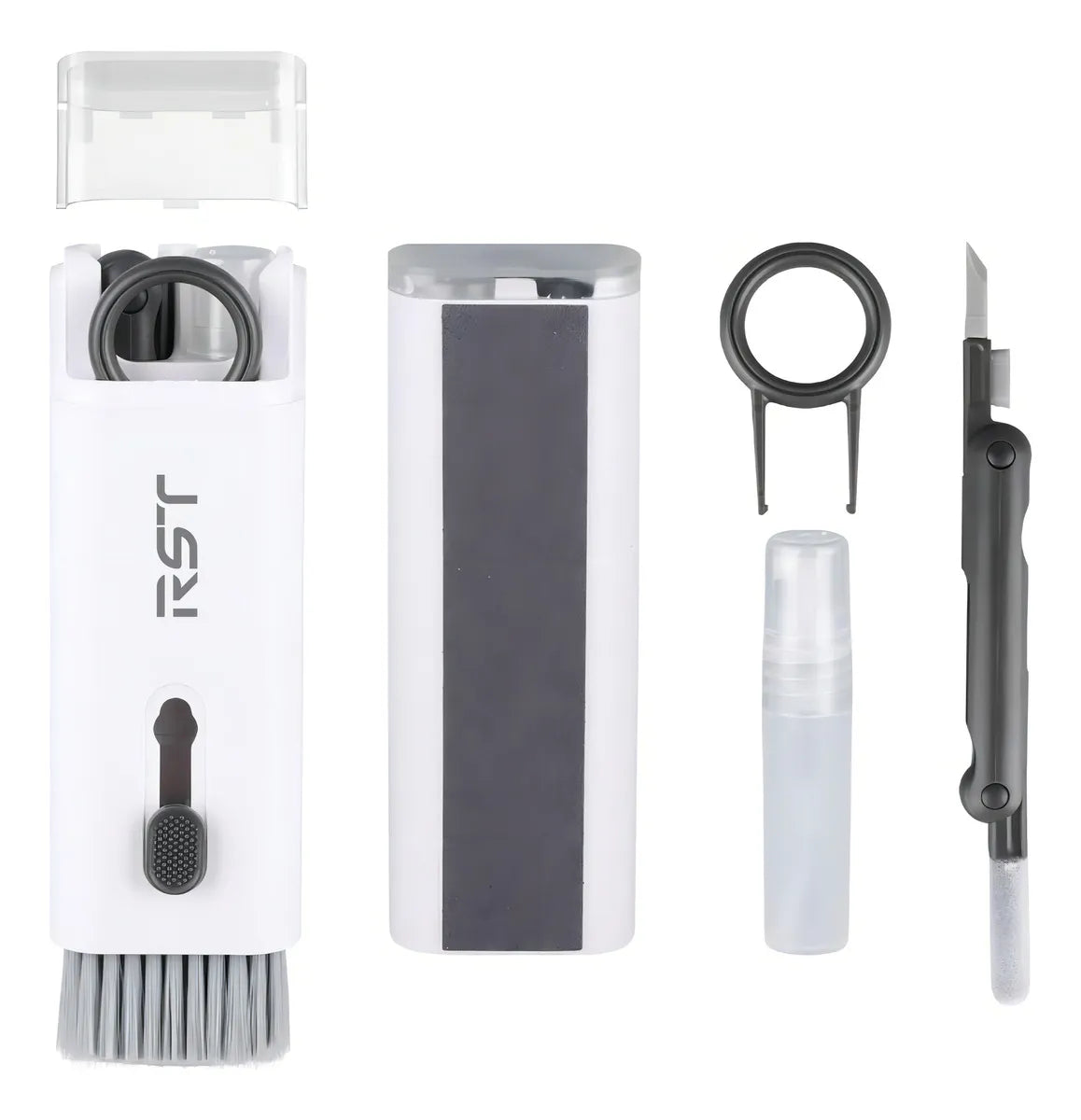 Kit De Limpieza 7 En 1 Para Auriculares, Teclado Y Computadora, Herramientas De Limpieza Profunda Con Limpiador De Pantalla Para AirPods 1/2/3/pro, Auriculares, Laptop Y Cámara Maca Rst