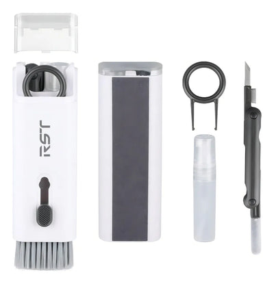 Kit De Limpieza 7 En 1 Para Auriculares, Teclado Y Computadora, Herramientas De Limpieza Profunda Con Limpiador De Pantalla Para AirPods 1/2/3/pro, Auriculares, Laptop Y Cámara Maca Rst