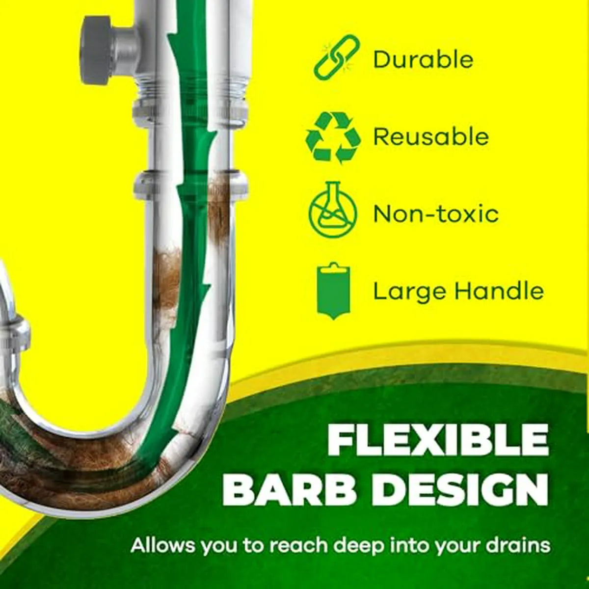 Zip-it 25 Drain Snake Cleaner 3-pack - Desatascador Eficaz!