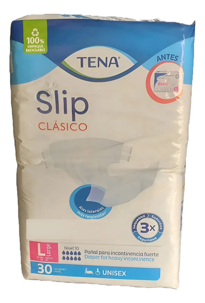 Tena Slip Clásico Talla L X30 Grande