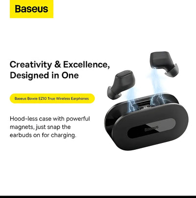 Auriculares Baseus Bowie Ez-10, color negro