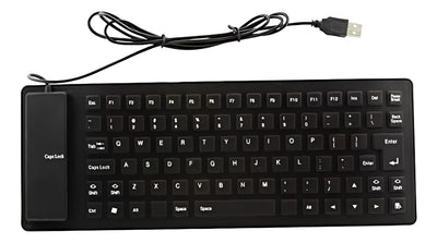 Teclado Silicona Plegable, Con Cable Usb, 85 Teclas, Teclado