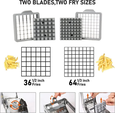 Cortador Rebanador Pica Papas Fritas A La Francesa Picadora