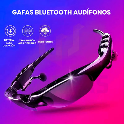 Gafas De Sol Audífonos Mp3 Bluetooth Reducción Ruido Negro