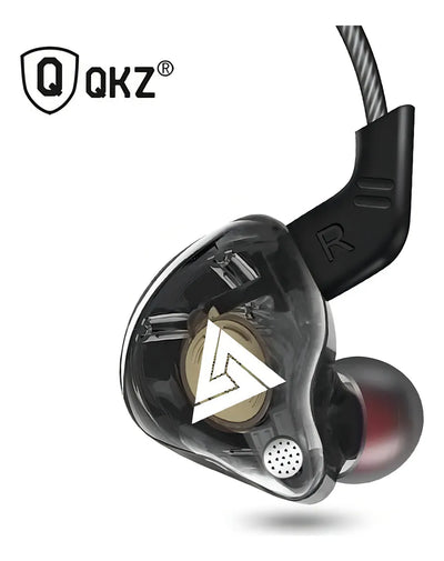 Fone de ouvido in-ear sem fio QKZ Audio AK6 AK6 negro