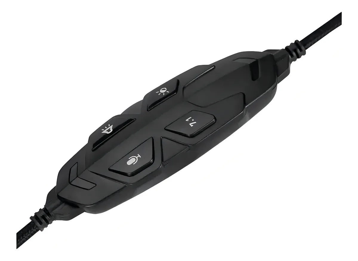 Auriculares HP Gamer DHE-8008u DHE-8008u negros con luz LED RGB