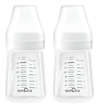 2 Botellas Almacenar Leche Materna Spectra Biberón Lactancia Color Rosa Claro