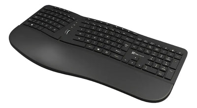 Teclado Klip Xtreme Transcend Wireless Ergonómico - Kbk-530s Color Del Teclado Negro