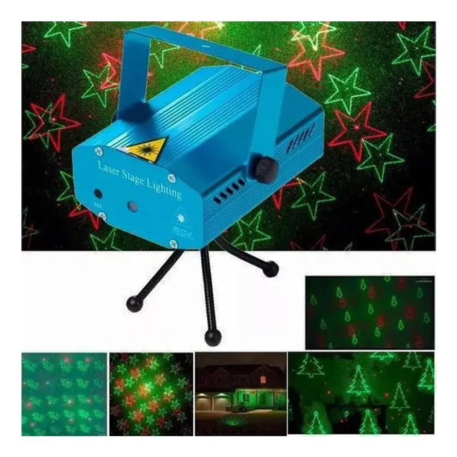 Proyector Laser Navideño O Multipuntos Laser Audioritmico 2