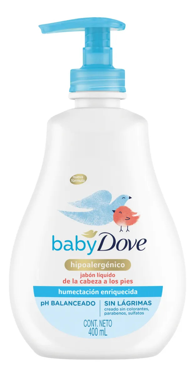 Jabon Liquido Baby Dove Hidratacion Enriquecida 400ml