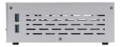 Chasis De Pc Mini-itx De Aluminio Para Htpc Con Vidrio Templ
