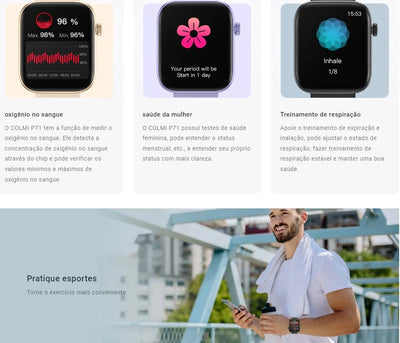 Smartwatch Colmi P71 Negro Ss