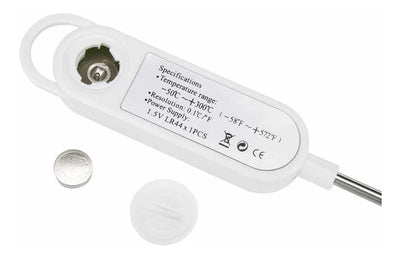 Termómetro De Cocina Digital Con Baterías Incluidas Blanco