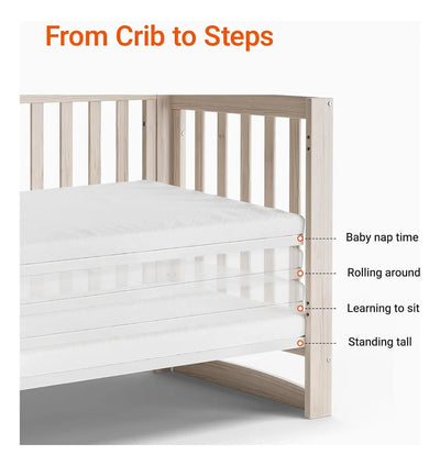 Cuna Evolutiva 6 En 1 De Madera Maciza