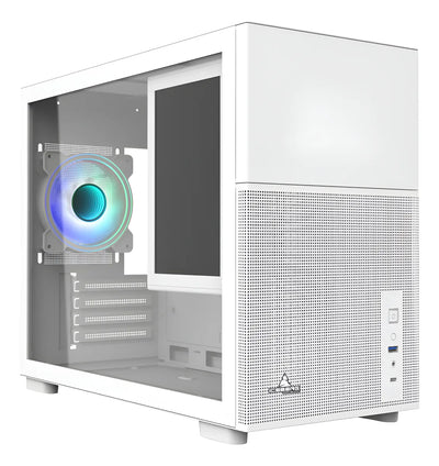 Caja M-atx Iceberg Optical Pro M Color Blanco Pantalla Ips