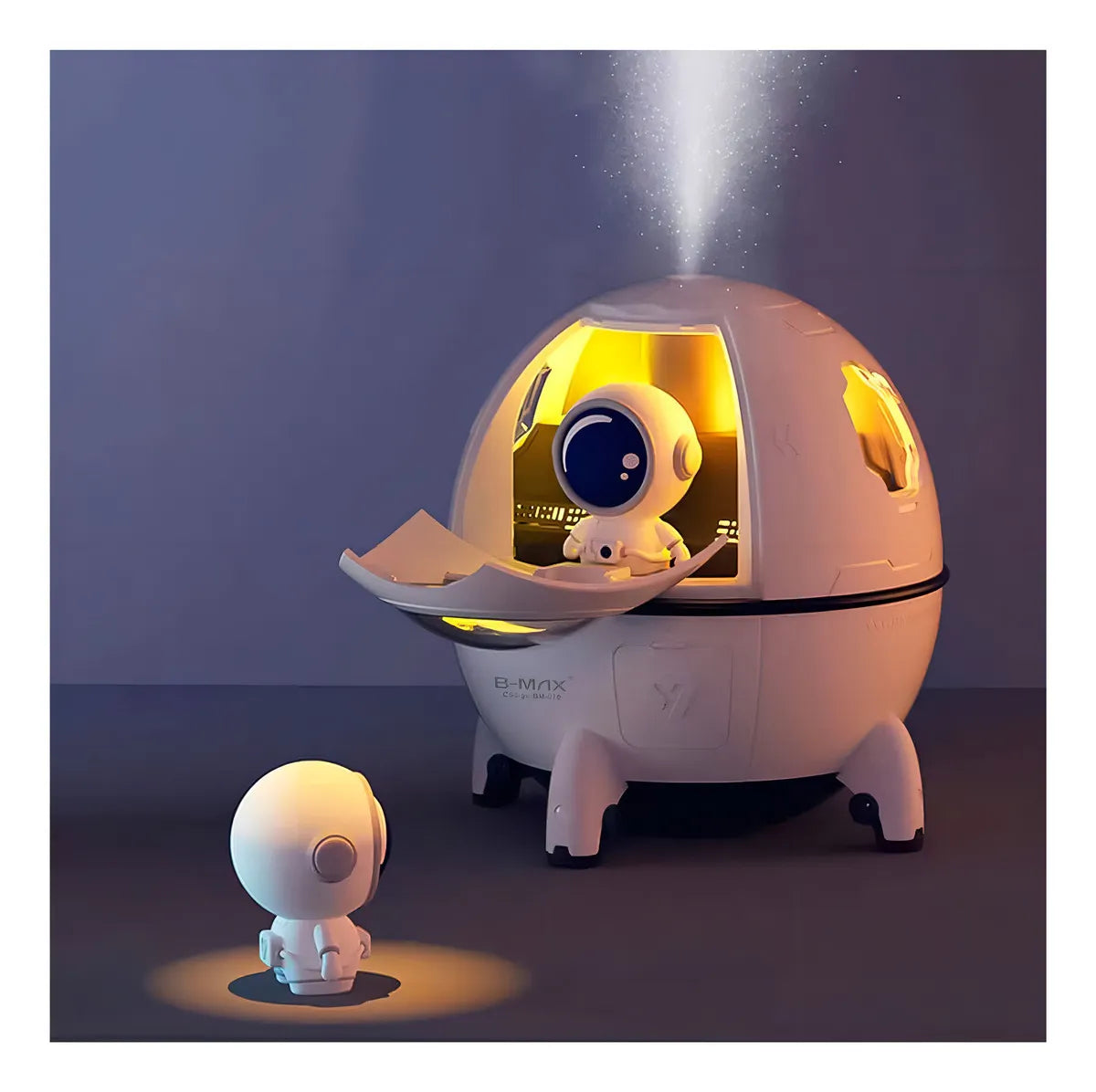 Humidificador de aire Astronaut, difusor espacial, tamaño mini, color blanco, para niños
