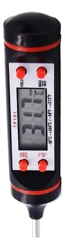 Termómetro Digital Para Alimentos Cocina Punzón Temperatura Negro