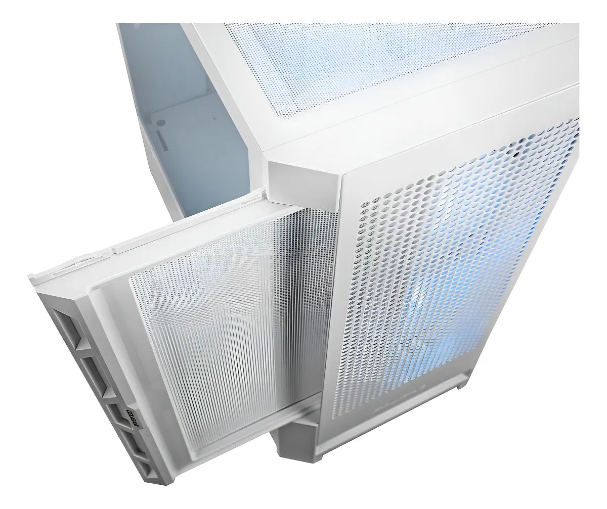 Armario Cougar Duoface Rgb de vidrio templado blanco para jugadores. Medio