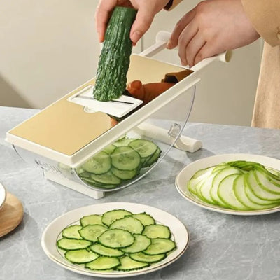 Cortador Mandolina Rebanador Verduras Papas Rallador Vegetal Blanco