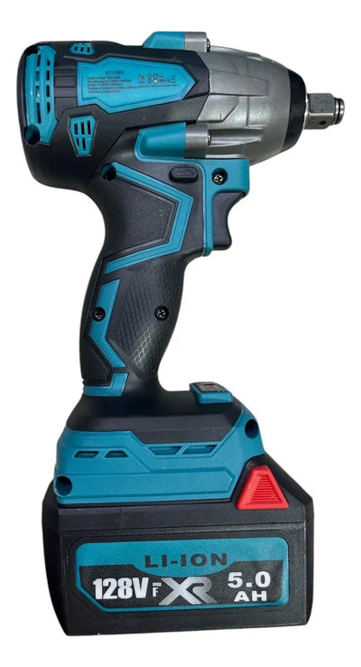 Pistola Llave Impacto De Media Inalambrica Reversible 128v - Azul Acero