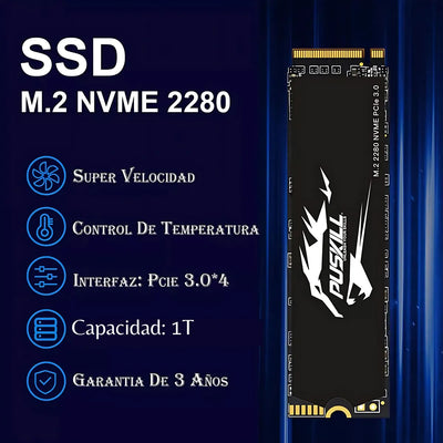 interno Puskill Puskill SSD PSK-M2SSDP34-1024G 1TB negro