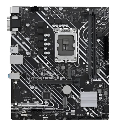 Motherboard Asus Prime H610m-e D4 Intel S1700 Ddr4 Acuario Color Negro