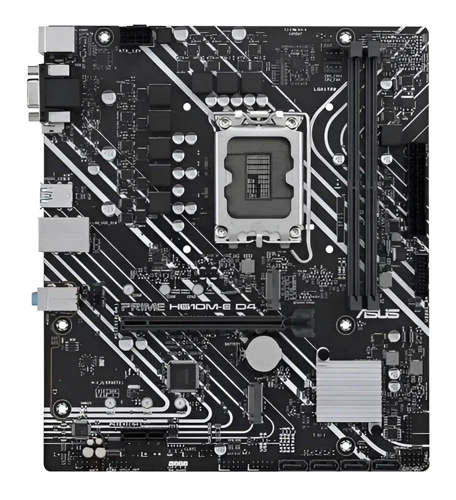 Motherboard Asus Prime H610m-e D4 Intel S1700 Ddr4 Acuario Color Negro