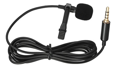 Microfono Manos Libres Clip Celular Gamer Blogger Telefono Color Negro