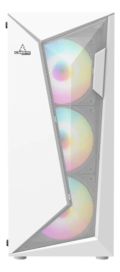 Gabinete Gamer Iceberg Flow D Blanco 4 Ventiladores Argb