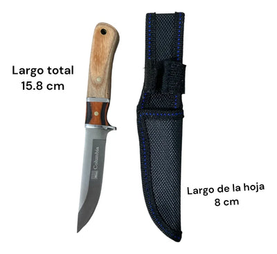 Cuchillo Columbia Táctico Pequeño Marrón Claro