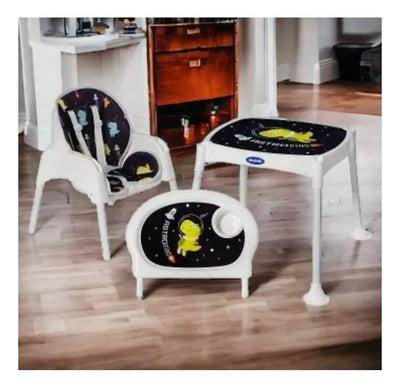 Silla Comedor 3 En 1 Bebé Multifuncional + Obsequio-azul Osc Azul Oscuro Azul Oscuro
