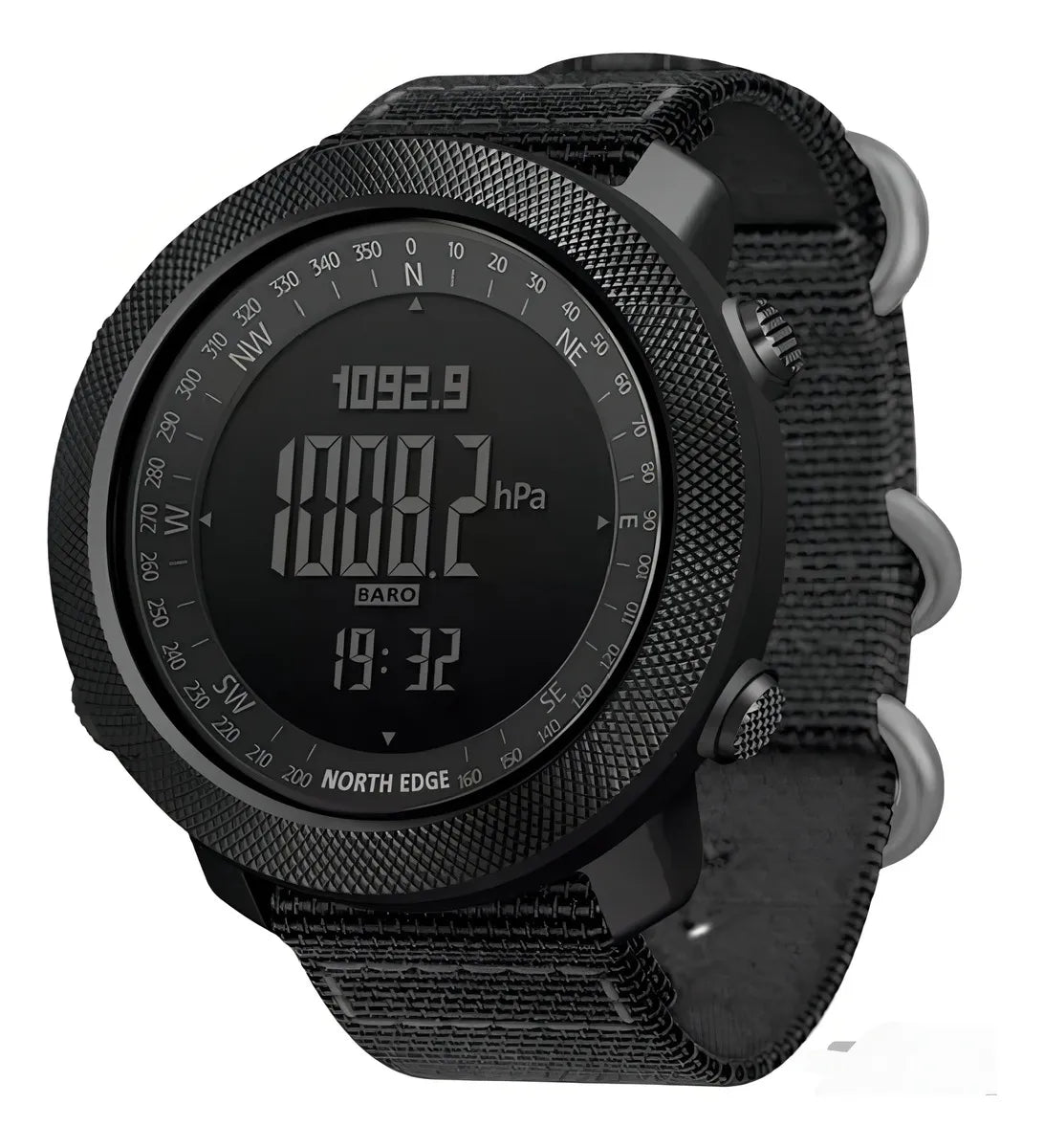 Reloj North Edge-apache Apache Sports Outdoors Digital .. Color de la correa Negro Color del bisel Metal Función Bise Color del fondo Negro