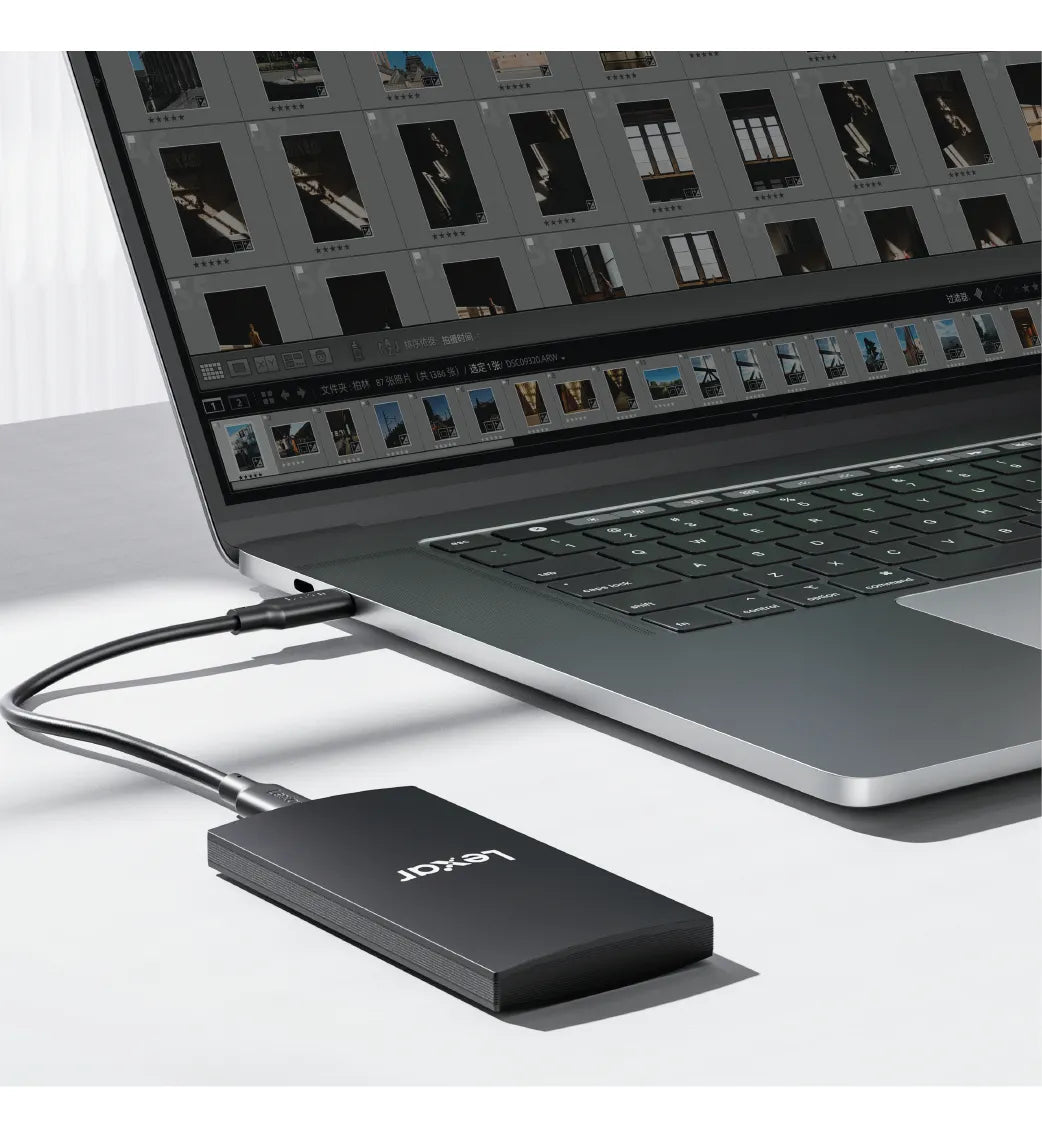 Unidad De Estado Solido Portable Lexar 1tb Sl300 Usb3.2 Gen2 Negro