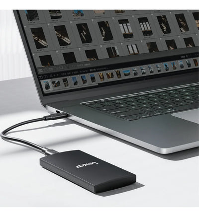Unidad De Estado Solido Portable Lexar 1tb Sl300 Usb3.2 Gen2 Negro